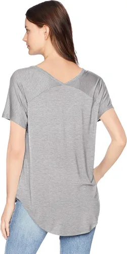 Miniatura 2 de Daily Ritual - Camiseta larga de manga corta con cuello en V para mujer