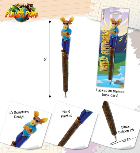 Miniatura 3 de Bolígrafos planetarios geniales y novedosos bolígrafos de alce – Lindo, divertido y único, suministros de oficina para niños y adultos, bolígrafo