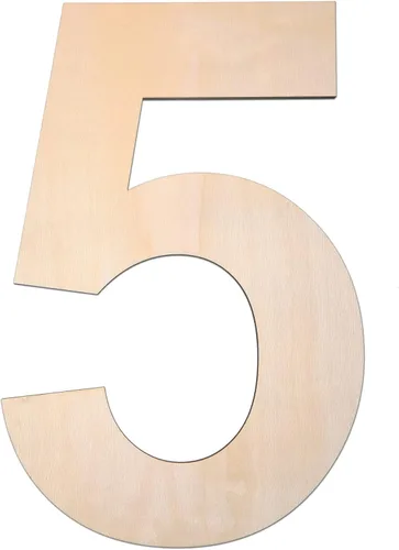 Miniatura 39 de Símbolo de madera de 12 pulgadas &, letra grande de madera sin terminar de 1/4 de pulgada de grosor para manualidades de bricolaje, decoración