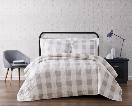Miniatura 13 de TRULY SOFT Everyday Buffalo - Juego de edredón de 2 piezas de poliéster negro a cuadros, tamaño individual XL, para hombres y mujeres, certificado