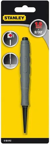 Miniatura 3 de Stanley 0-58-912 Punzón de uñas con Dynagrip, amarillo/plateado