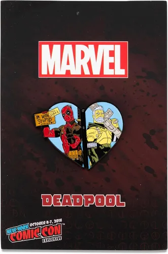 Miniatura 2 de Marvel Comics Deadpool and Cable - Pin esmaltado de edición limitada Exclusivo NYCC 2018 Insignia de broche de metal, Wade Wilson y Nathan Summers