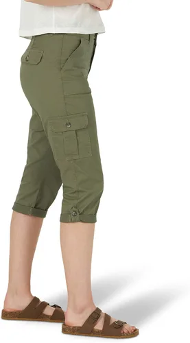 Miniatura 3 de Lee Pantalón capri tipo cargo de tiro medio flexible para mujer
