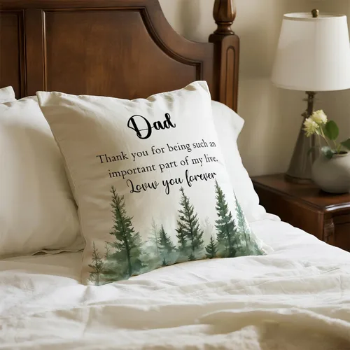 Miniatura 4 de Fundas de almohada acogedoras para papá, regalos de agradecimiento para papá y padre, almohada de cojín conmovedora para papá, 18 x 18 pulgadas