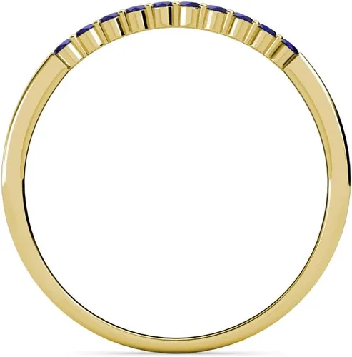 Miniatura 5 de TriJewels Anillo de boda de zafiro azul de 10 piedras de 0,30 quilates en oro de 18 quilates