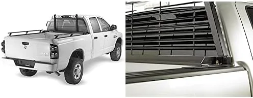RealTruck Marco de rack original para rack + kit de herramientas para uso con cama estándar, combo | Negro, sin taladro | 15018 y 30221 | Compatible