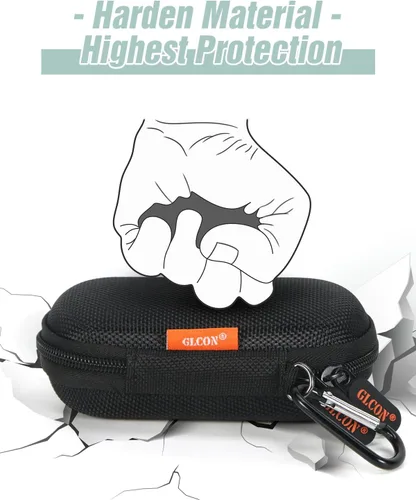 Miniatura 4 de Kardia Mobile - Funda de transporte pequeña ultrarígida para auriculares con cable, monitor de corazón Kardiamobile ECG, 6L/1 L, mini funda portátil