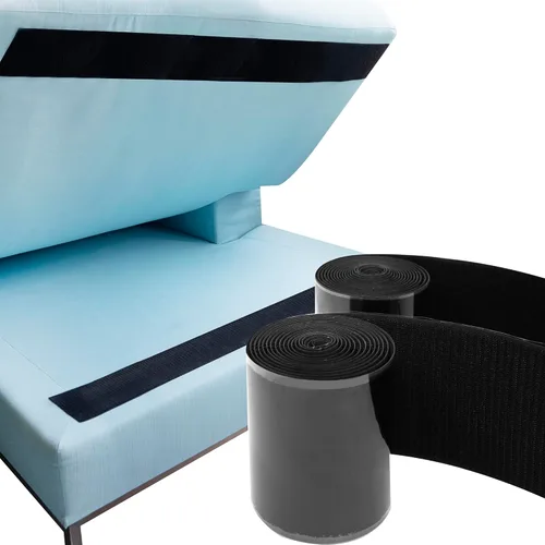 ECOHomes Tiras resistentes para cojines de sofá de 4 pulgadas x 6.5 pies evitan que los cojines de sofá se deslicen. Rollo de cinta adhesiva de