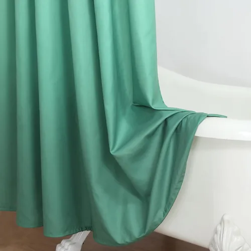Miniatura 65 de Cortinas de Ducha Negras, Cortinas de Ducha de Poliéster Impermeable con Rayas Horizontales Degradadas en Blanco y Negro Modernas para Baño, 72x72
