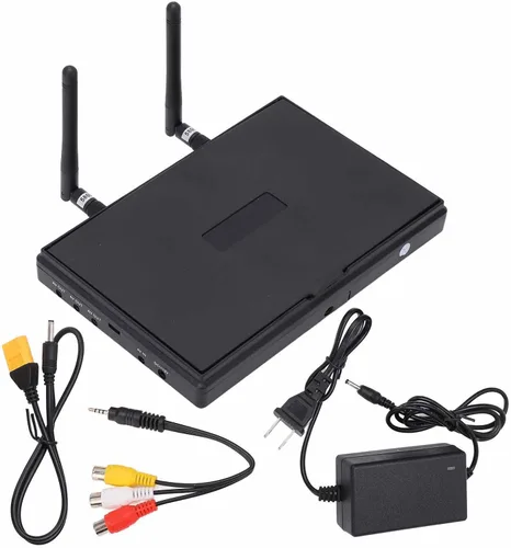 FPV Monitor Dual Receptor 5.8GHz 40Channels 7Inch LCD Monitor/Pantalla Receptor Monitor para FPV Drone Quadcopter con Receptor Inalámbrico 140/120