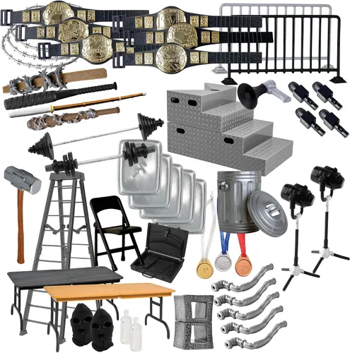 Miniatura 2 de Kit de inicio de accesorios de 50 piezas para figuras de lucha libre