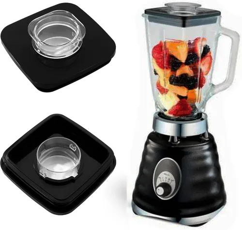 Miniatura 6 de Tapa cuadrada de licuadora y tapa central adecuada para Os-ter Os-terizer Blender Jar Fit para 4903 Os-ter Blender Square Jar Lid Replacements