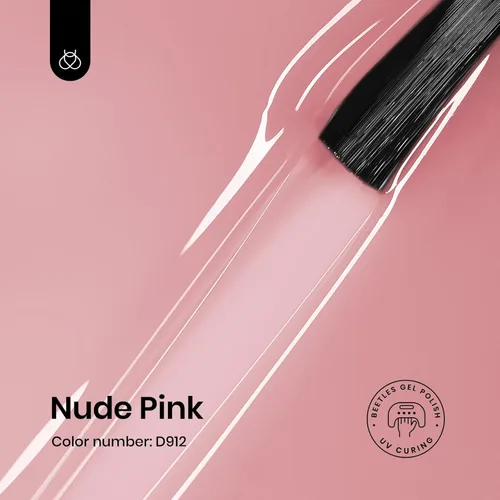 Miniatura 56 de Beetles - Esmalte de uñas de gel rosa claro, 0.5 fl oz, color rosa bebé, esmalte de gel que se absorbe con luz UV LED, arte de uñas de verano, salón