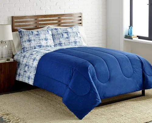 Miniatura 6 de Thermee Micro Flannel Juego de edredón tamaño King, felpa, ropa de cama suave y cálida, lavable y secar a máquina, cuadros tradicionales