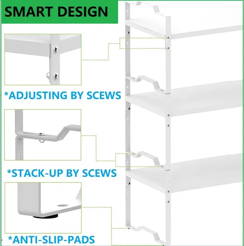 Miniatura 7 de Jojocross Estante expandible para organizador de gabinete, estante de especias apilable ajustable en la cocina y el baño más, encimera de encimera