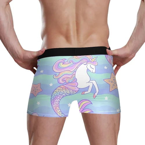 Miniatura 6 de CHIFIGNO Pink Cute Rabbit Face Trunk Underwear Men, Soft, Breathable Bamboo-Spandex Blend, S