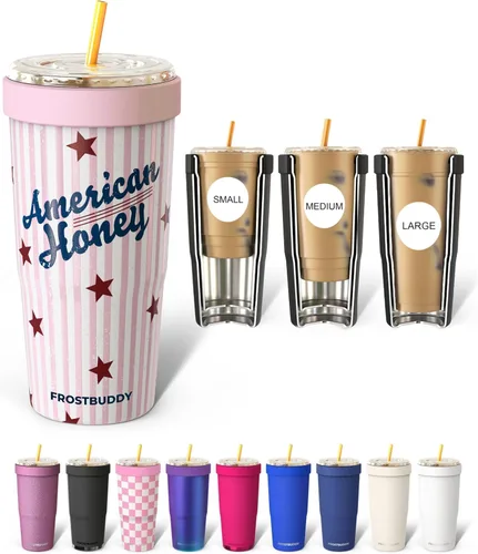 Miniatura 22 de Frost Buddy Togo Buddy 30oz Stainless Steel Vacuum Insulated Tumbler To Go Coffee Cup – Iced Coffee Sleeve, Travel Mug, Thermal Cup for Hot & Cold