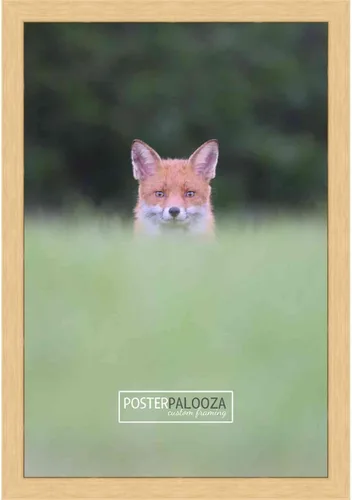 Miniatura 2 de Poster Palooza Marco de fotos de trigo crema de madera clara natural de 3 x 4 pulgadas con plexiglás acrílico UV, respaldo de tablero de espuma
