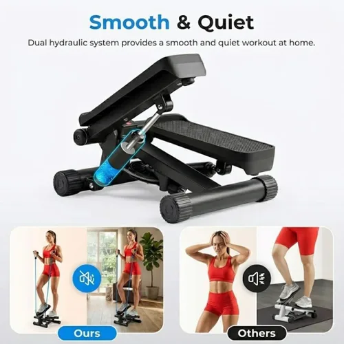 Miniatura 4 de Máquina paso a paso compacta para entrenamiento cardiovascular y de piernas en interiores Pequeño equipo de ejercicio portátil para fitness