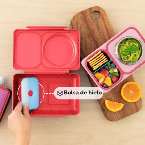 Miniatura 2 de Omie OmieBox UP Caja de Bento para Niños Lonchera Aislada Termo Térmico con Aislamiento al Vacío a Prueba de Fugas Envase de Hielo Refrescante