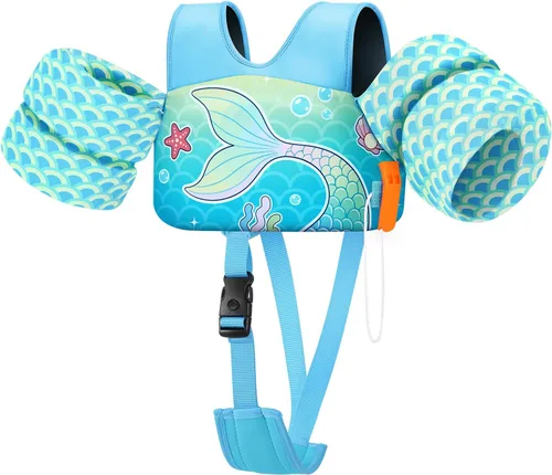 Miniatura 15 de HeySplash Chaleco de natación para niños pequeños, flotadores para niños de 22 a 44 libras/22 a 55 libras, chaqueta de natación para niños