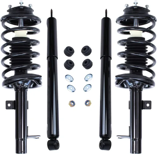 Miniatura 30 de Detroit Axle - Amortiguadores de puntales RWD para Infiniti G35 03-06, 2 amortiguadores traseros, 2 puntales delanteros y muelles helicoidales 2003