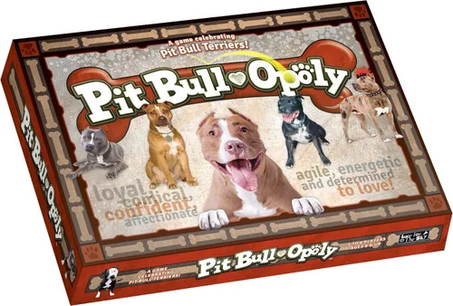 Late for The Sky Pit Bull-Opoly - Juego de mesa para familias: juego de fiesta para amantes de los perros, edades de 8 años, 2 a 6 jugadores, juego