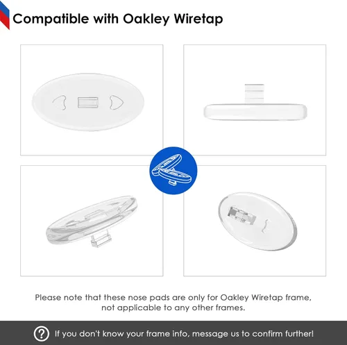 Miniatura 5 de BLAZERBUCK Pieza de almohadillas de nariz de repuesto para gafas de sol Oakley Wiretap