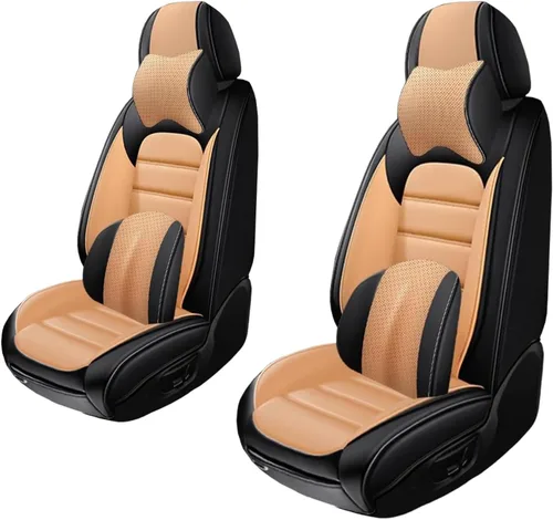 Miniatura 23 de 5 fundas de asiento para Chevy Aveo 2005-2023, fundas de asiento de automóvil de cuero, impermeables, antideslizantes, suaves, cómodas fundas
