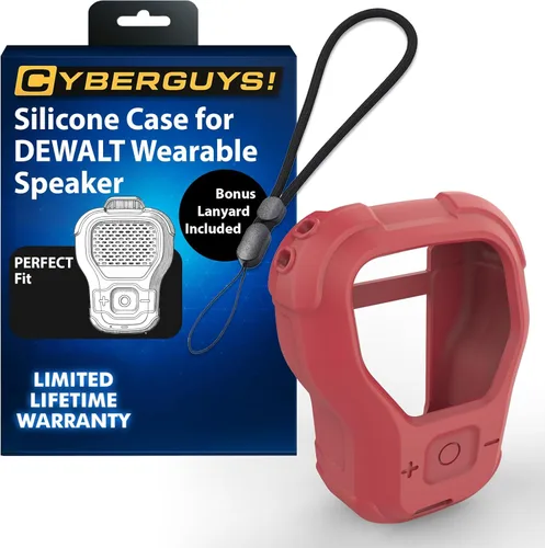 Miniatura 12 de CYBERGUYS Funda de Silicona para Altavoz Bluetooth Vestible DEWALT, Cubierta Protectora Duradera Resistente a Golpes Antideslizante para Mini