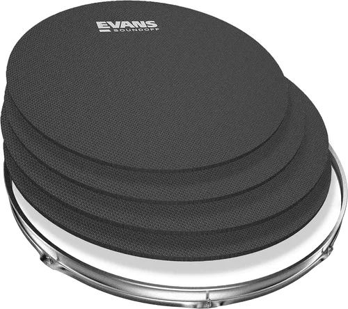 Miniatura 8 de Evans Soundoff Silenciadores de Tambor - Juego Completo de Almohadillas - Paquete de Silenciadores - 3 para Platillos, 4 para Tom/Caja, y 1