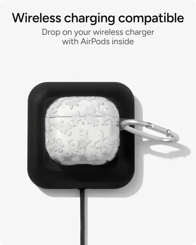 Miniatura 5 de ZAGG Funda con mosquetón para AirPods 4 – Funda protectora compatible con carga inalámbrica – Protección contra caídas de 360°, polvo y arañazos