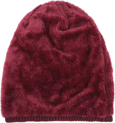 Miniatura 4 de REDESS Gorro para hombre y mujer, gorro de invierno cálido, gorro de punto holgado grueso