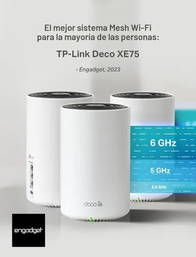 Miniatura 2 de TP-Link Deco XE75 AXE5400 Tri-Band WiFi 6E Mesh System - Wi-Fi hasta 7200 pies cuadrados, Calificado por Engadget como la Mejor Malla