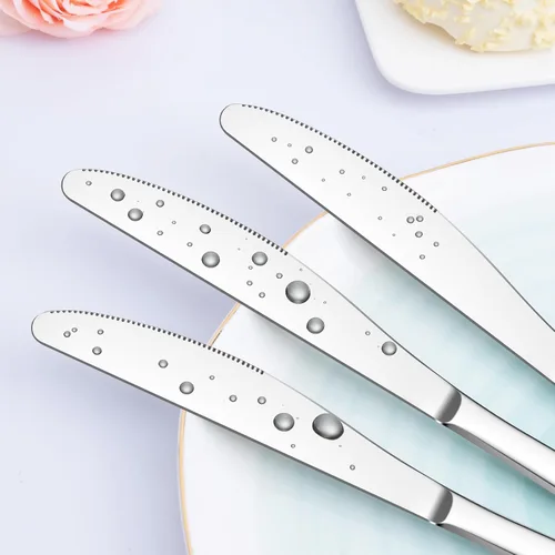 Miniatura 3 de Juego de cuchillos de mantequilla de 36 piezas, cuchillo de mantequilla de 9 pulgadas, juego de cuchillos de cena de acero inoxidable de grado