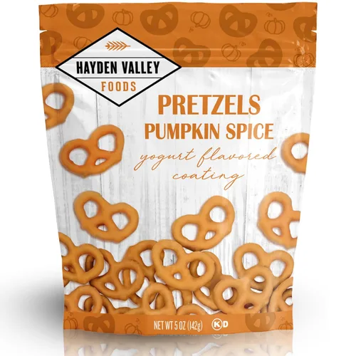 Miniatura 26 de Hayden Valley Foods Pretzels cubiertos con sabor a yogur de arándanos Bolsas de 5 onzas (paquete de 3) Sin sabores artificiales, conservantes
