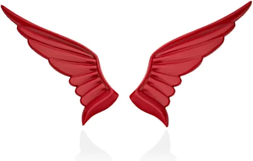 Miniatura 8 de 1 par de calcomanías de coche de ala de ángel, halcón, águila, emblema de coche, calcomanía de metal, insignia 3D, calcomanías para parachoques