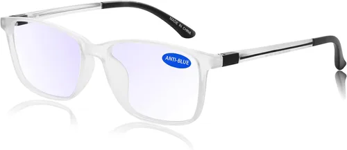 Miniatura 7 de MARE AZZURO Lentes de Lectura Grandes con Bloqueo de Luz Azul para Hombres Lentes para Computadora 0 1.0 1.25 1.5 1.75 2.0 2.25 2.5 2.75 3.0 3.5 4.0
