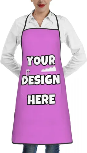 Miniatura 84 de Delantal personalizado con logotipo de imagen, nombre de texto, delantales de cocina personalizados para chef para hombres y mujeres