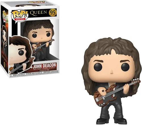 Miniatura 2 de POP Queen - Figura de vinilo de John Deacon Funko Pop (paquete con funda protectora compatible con Pop Box), multicolor, 3.75 pulgadas
