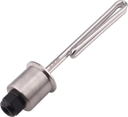 DERNORD Calentador de agua eléctrico de 2 pulgadas (OD64) Tri-clamp 120V 1650W Foldback Elemento de calefacción con baja densidad de vatios