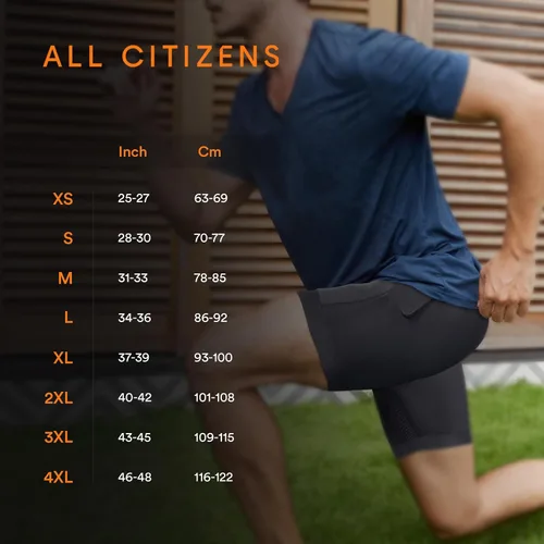 Miniatura 2 de All Citizens Men's Tactical II Compression Shorts - Dark Gray (L) - Multi-sport, High-performance for Athletes