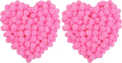 Miniatura 14 de Morfen 150 pompones para manualidades, color marrón claro, bolas de pompón mullido de 1 pulgada para manualidades, proyectos de manualidades
