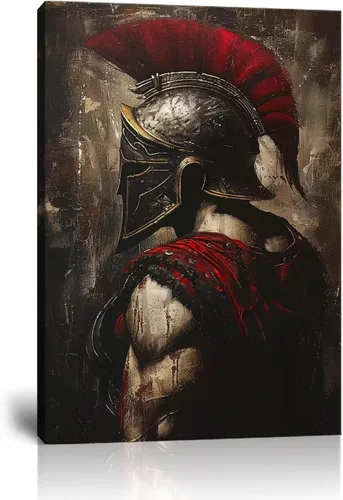 Miniatura 22 de Pintura de Caballero Templario Soldado Retro Arte de Pared Decoración Medieval Cruzada Estética Cuadro para Sala de Estar Dormitorio Oficina