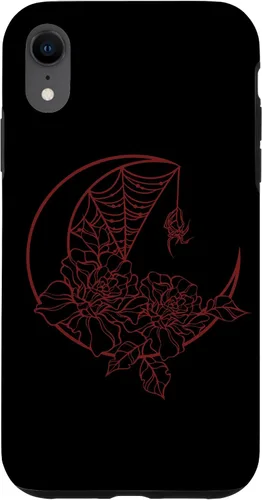 Miniatura 24 de Goth Y2K Alt Fairy Grunge Emo Flower Rose Web Spider Moon Case for iPhone 17