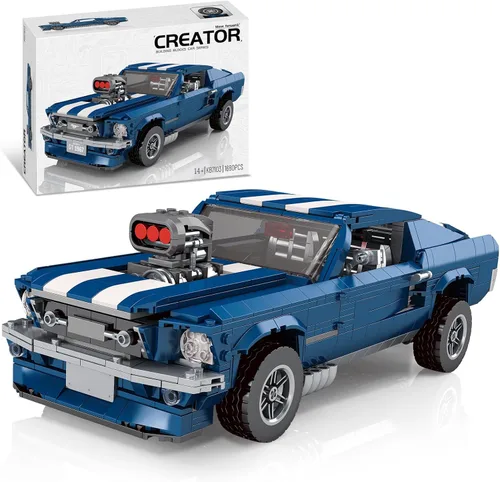 Creater Expert GT 1976 - Juguetes de bloques de construcción, compatibles con Lego Car para adultos, modelo avanzado de coche de coleccionista,