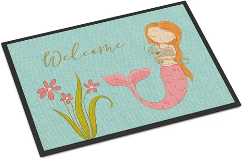 Miniatura 64 de Caroline's Treasures BB8537MAT - Felpudo de delfín bajo el agua de 18 x 27 pulgadas, tapete para puerta delantera interior y exterior, para entrada