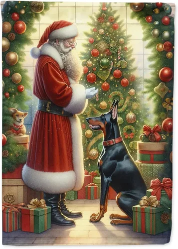 Miniatura 35 de Caroline's Treasures DAC4159CHF - Bandera de casa de Husky siberiano y Papá Noel para porche, grande, para colgar en la pared, poliéster