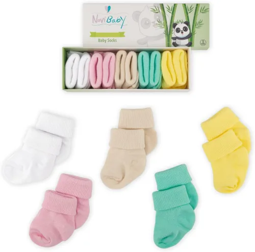 Novibaby Calcetines de bebé de 0 a 6 meses, calcetines tobilleros infantiles para niños y niñas, artículos esenciales para bebés para recién nacidos