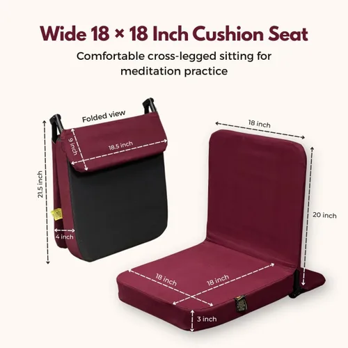 Miniatura 2 de Friends Of Meditation Silla de yoga y meditación Back Jack (18 X 18 pulgadas)